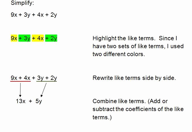 Simplifying Algebraic Expressions Worksheet Answers Awesome Simplifying Algebraic Expressions