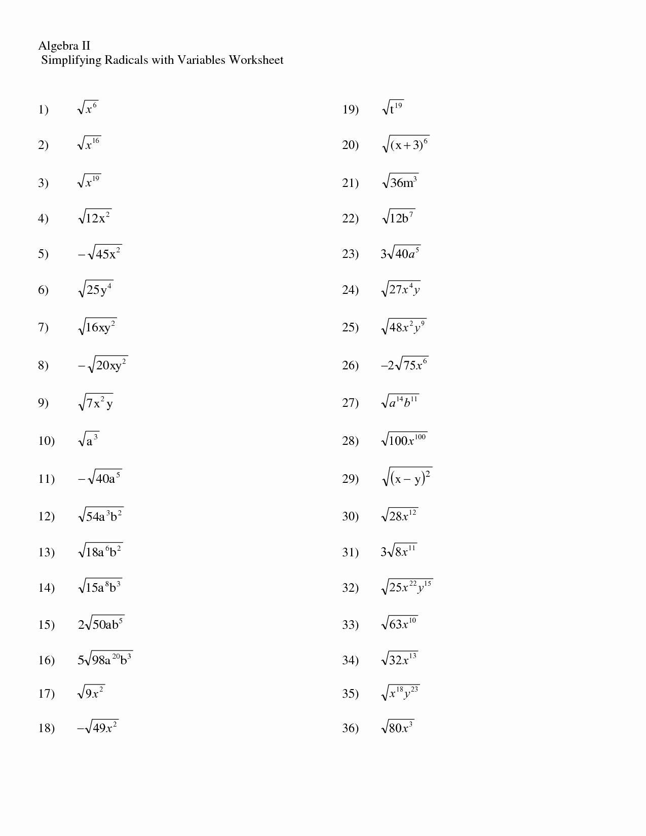 Simplifying Algebraic Expressions Worksheet Answers Lovely 17 Best Of Simplifying Algebra Worksheets