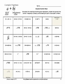 Simplifying Complex Numbers Worksheet Awesome Pinterest • the World’s Catalog Of Ideas