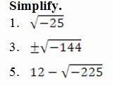 Simplifying Complex Numbers Worksheet Beautiful Imaginary Numbers Worksheet Pdf and Answer Key 29