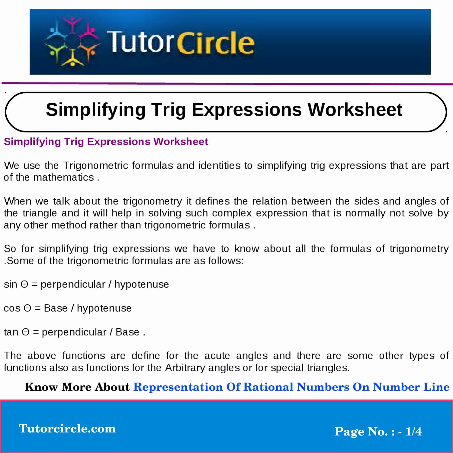 50 Simplifying Complex Numbers Worksheet