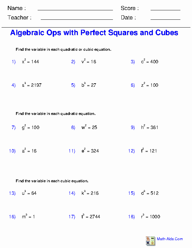 Simplifying Cube Roots Worksheet Awesome Exponents and Radicals Worksheets