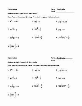 Simplifying Exponential Expressions Worksheet Lovely 17 Best Of Simplifying Exponents Worksheet