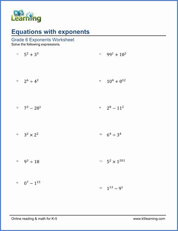 Simplifying Exponential Expressions Worksheet New Simplifying Exponents Worksheet