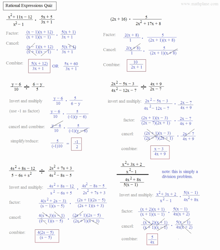 Simplifying Expressions Worksheet with Answers Best Of Simplifying Rational Expressions Worksheet Answers