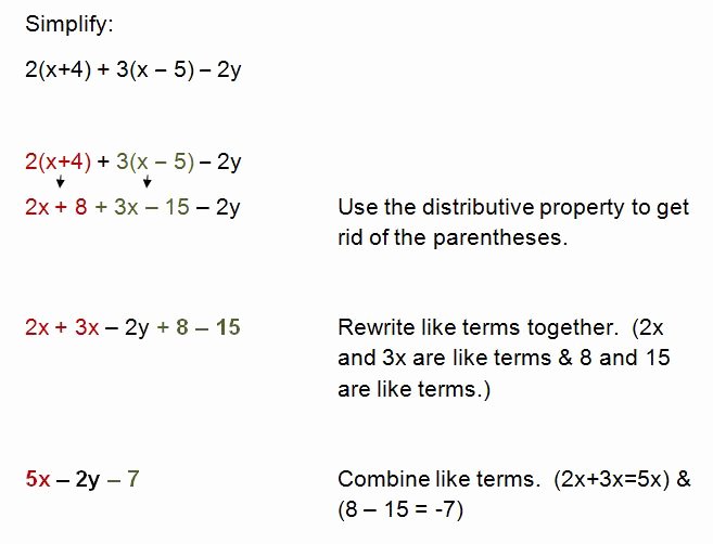 50 Simplifying Expressions Worksheet With Answers 