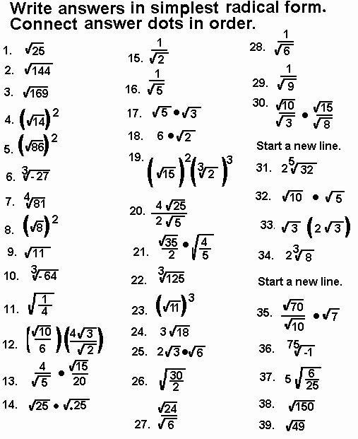 50 Simplifying Radicals Worksheet Pdf