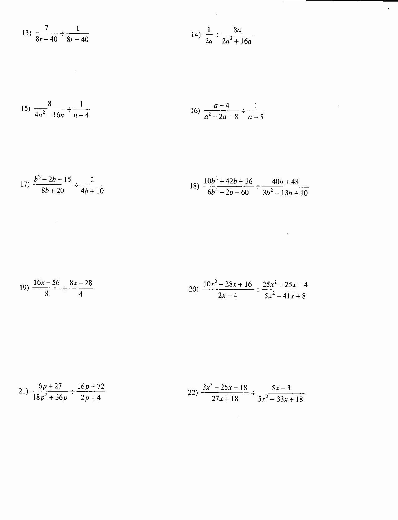 Simplify Exponential Expressions Worksheet