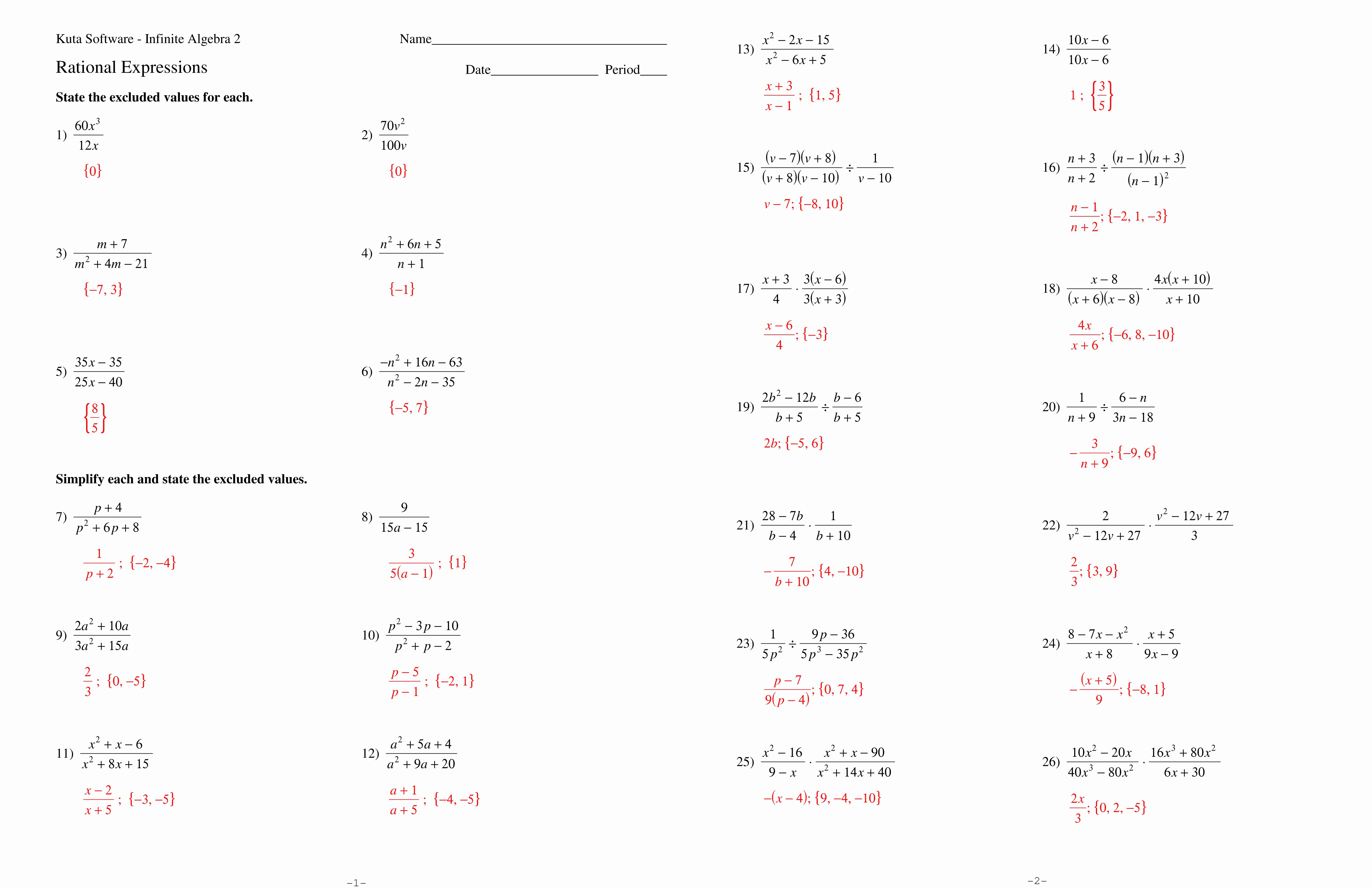 50 Simplifying Rational Expressions Worksheet Answers Chessmuseum Template Library