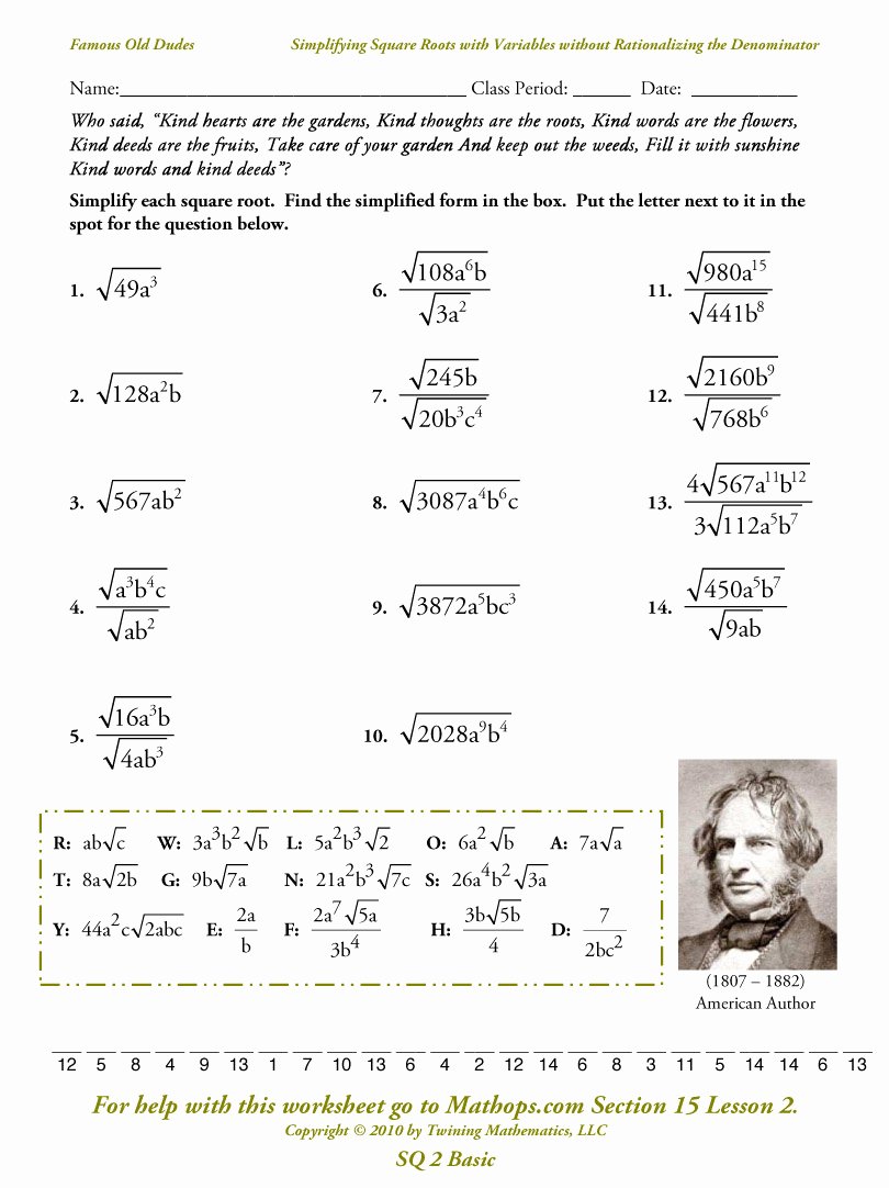 Simplifying Square Roots Worksheet New Weighted Averages Introduction and Weighted Grades Mathops