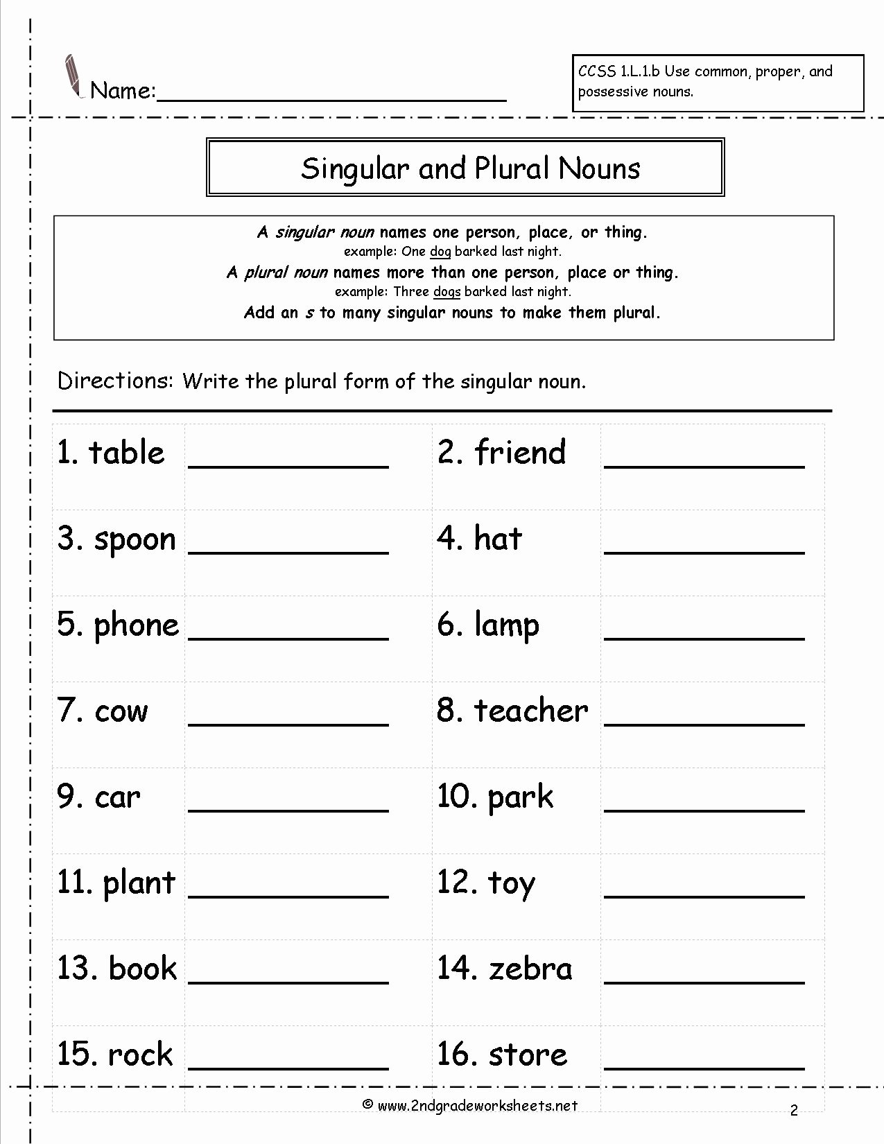 Singular and Plural Nouns Worksheet Elegant Singular and Plural Nouns Worksheets