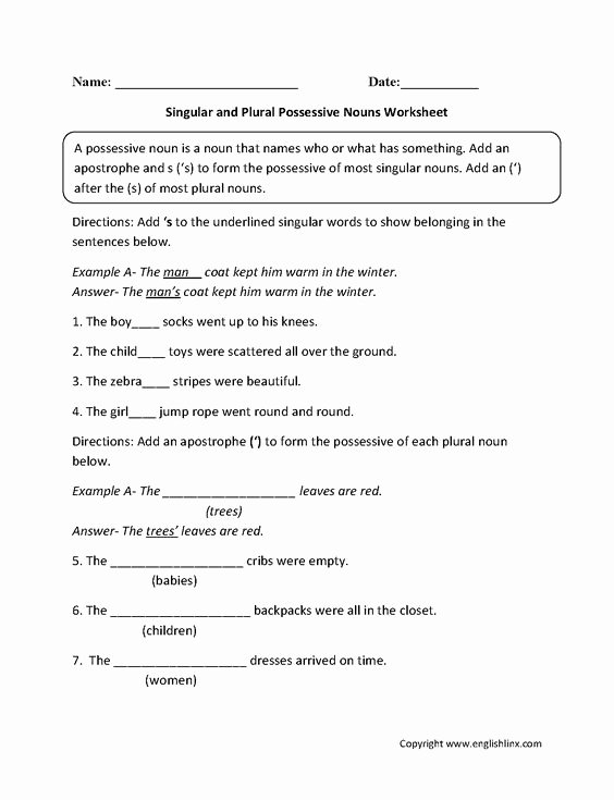 50-singular-possessive-nouns-worksheet