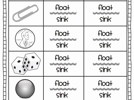 Sink or Float Worksheet Lovely 41 Sink Float Experiment for Kindergarten Floating and