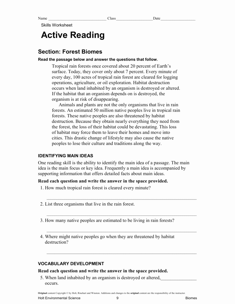 Skills Worksheet Active Reading Best Of Skills Worksheet Active Reading 8 Ways How to Prepare