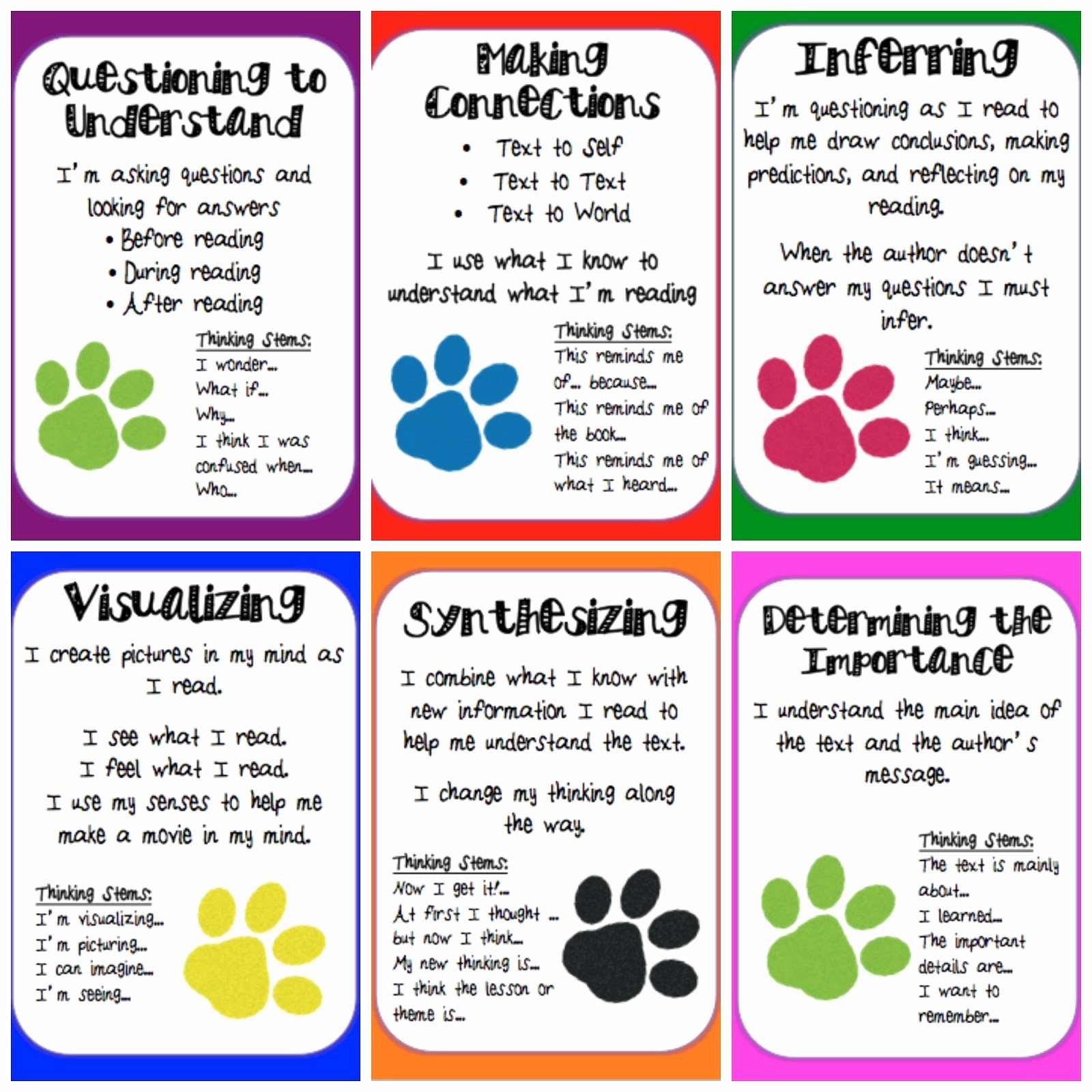 50 Skills Worksheet Active Reading