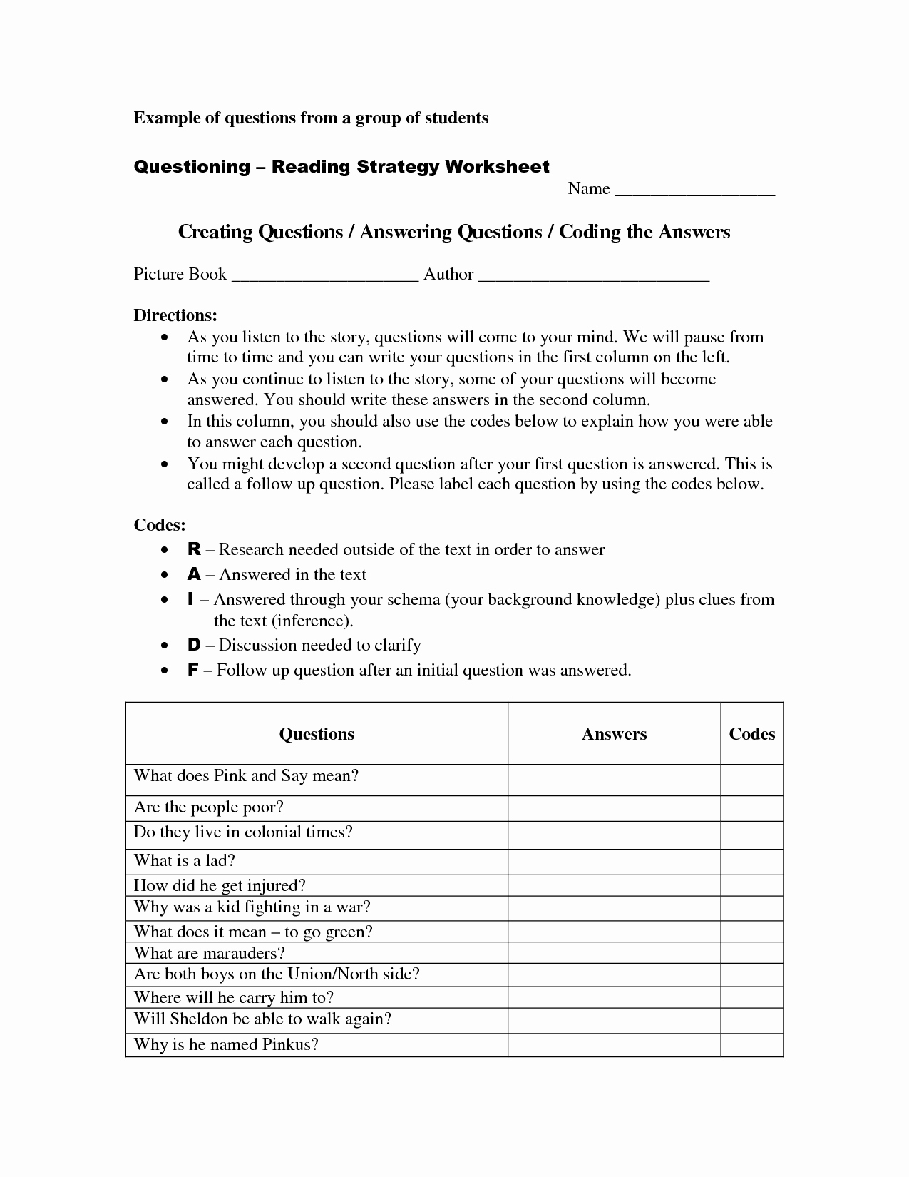 Skills Worksheet Active Reading New 12 Best Of Active Reading Strategies Worksheet