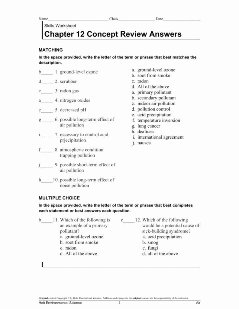 Skills Worksheet Critical Thinking Analogies Luxury Cool Chapter Concept Review Answers E Example From by