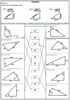 Soh Cah toa Worksheet New Right Triangle Trigonometry Worksheets soh Cah toa by 123