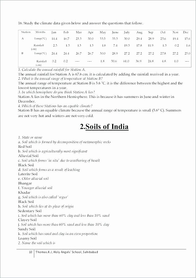 Soil formation Worksheet Answers Inspirational Weathering and soil formation Worksheet Answers