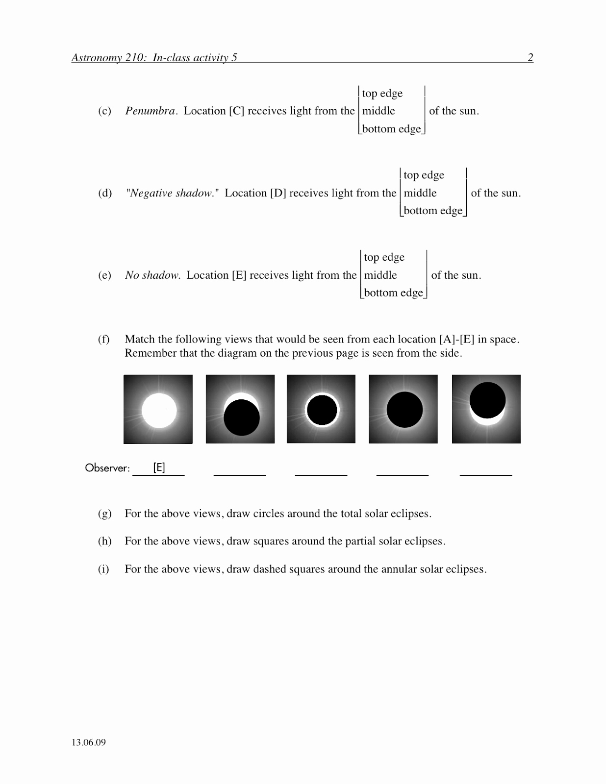 Solar and Lunar Eclipses Worksheet Beautiful P Dog S Blog Boring but Important astronomy In Class