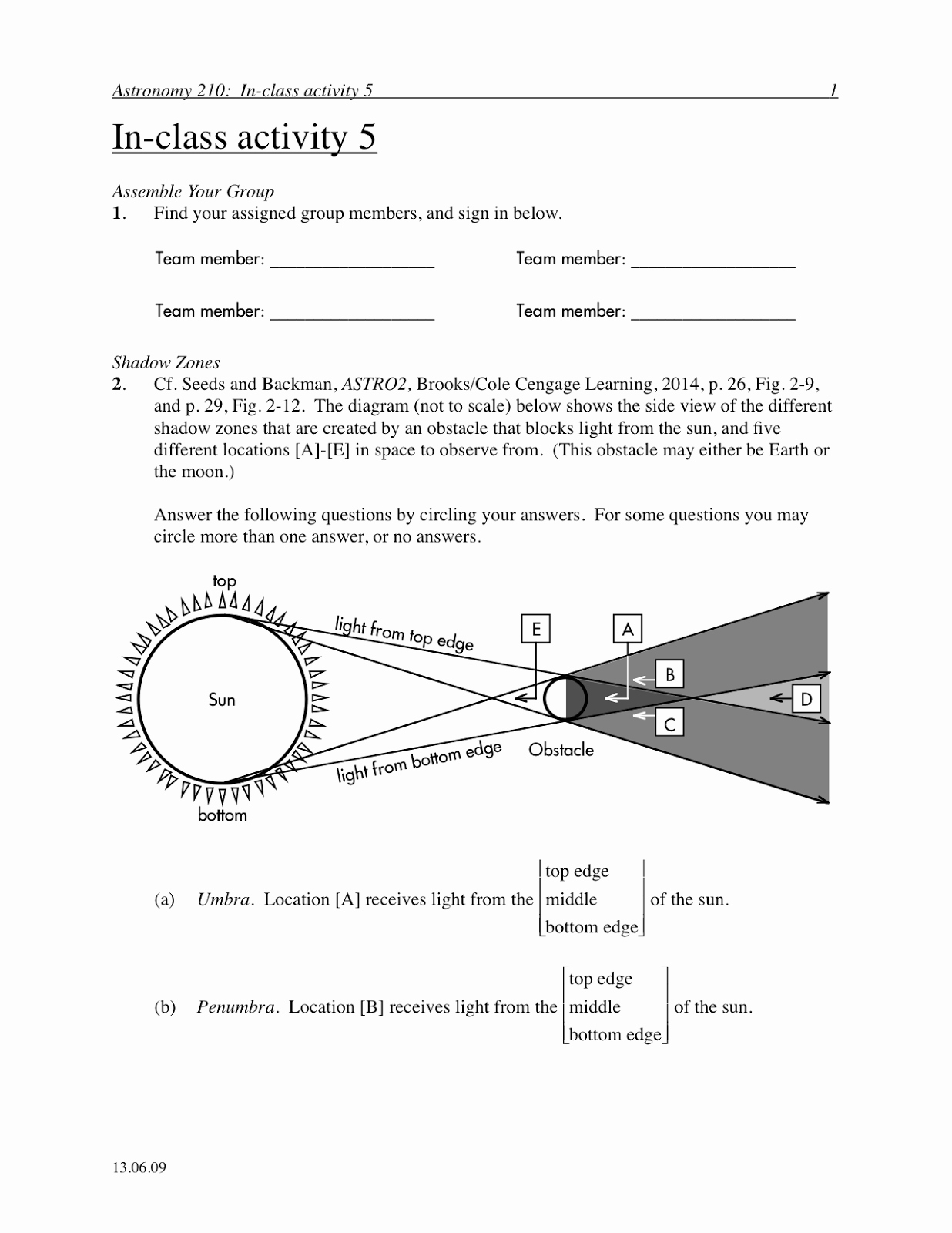 Solar and Lunar Eclipses Worksheet Elegant P Dog S Blog Boring but Important astronomy In Class