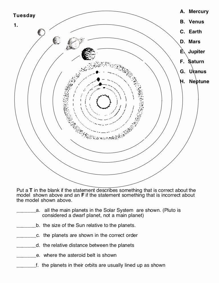 50 Solar System Worksheet Pdf