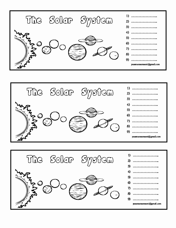 50 Solar System Worksheet Pdf