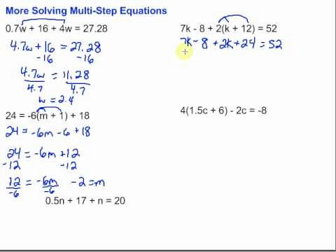 Solve 2 Step Equations Worksheet Beautiful More solving Multi Step Equations