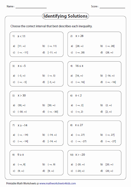 Solve and Graph Inequalities Worksheet Beautiful Inequalities Worksheets