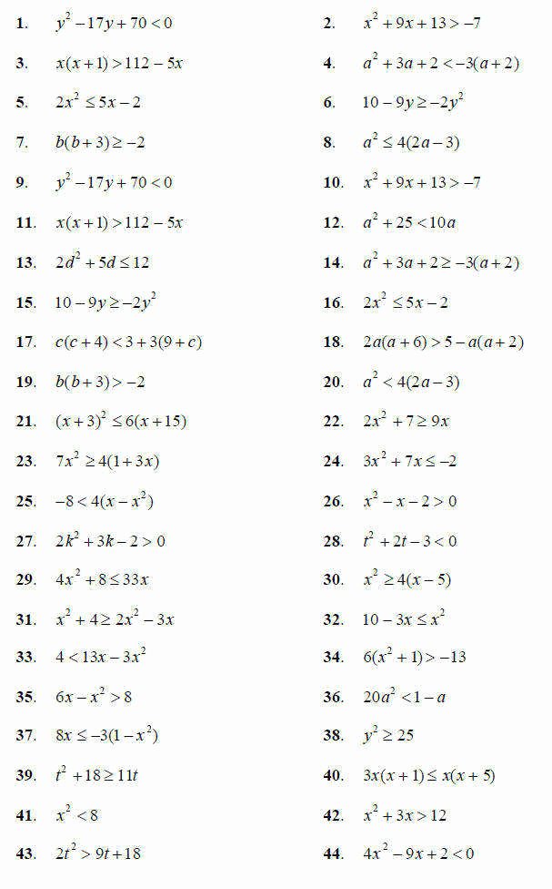 Solve and Graph Inequalities Worksheet Lovely solving Inequalities Worksheets