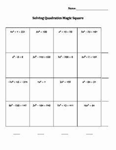 Solve Quadratics by Factoring Worksheet Best Of 1000 Images About Education Algebra 2 On Pinterest