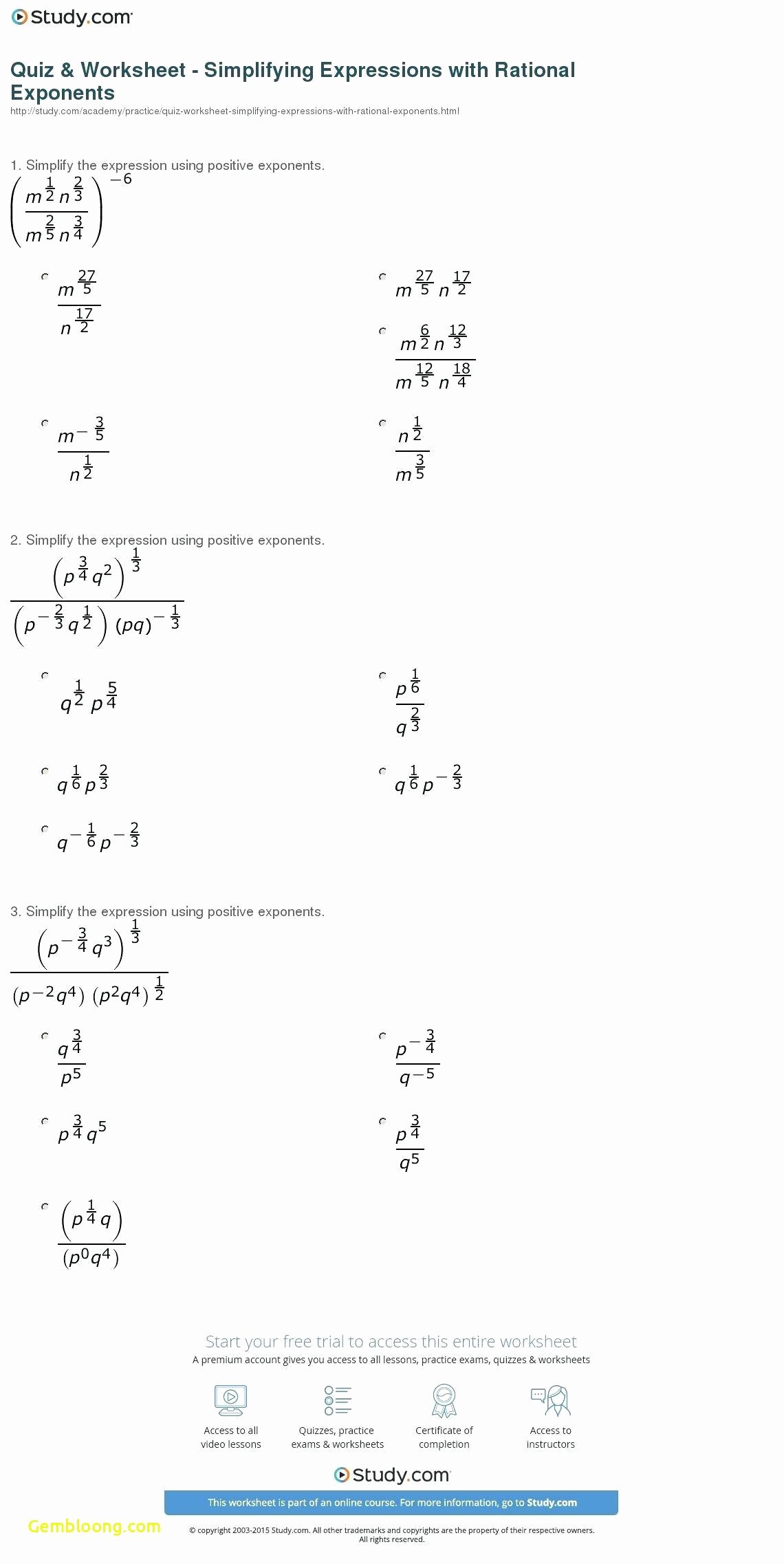 Solve Radical Equations Worksheet Awesome solving Radical Equations Worksheet Cramerforcongress