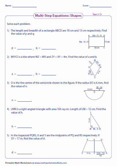 Solve Two Step Equations Worksheet Best Of Multi Step Equation Worksheets