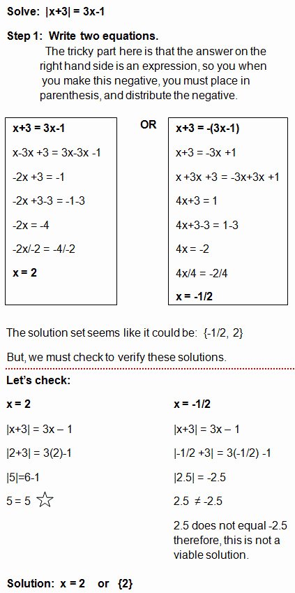 Solving Absolute Value Equations Worksheet Unique Absolute Value Inequalities Worksheet