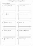 Solving Compound Inequalities Worksheet Beautiful Pound Inequalities Worksheets