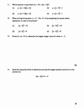 Solving Equations and Inequalities Worksheet Fresh Mon Core Algebra solving Equations and Inequalities