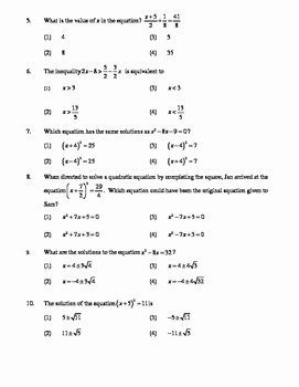 Solving Equations and Inequalities Worksheet Lovely Mon Core Algebra solving Equations and Inequalities