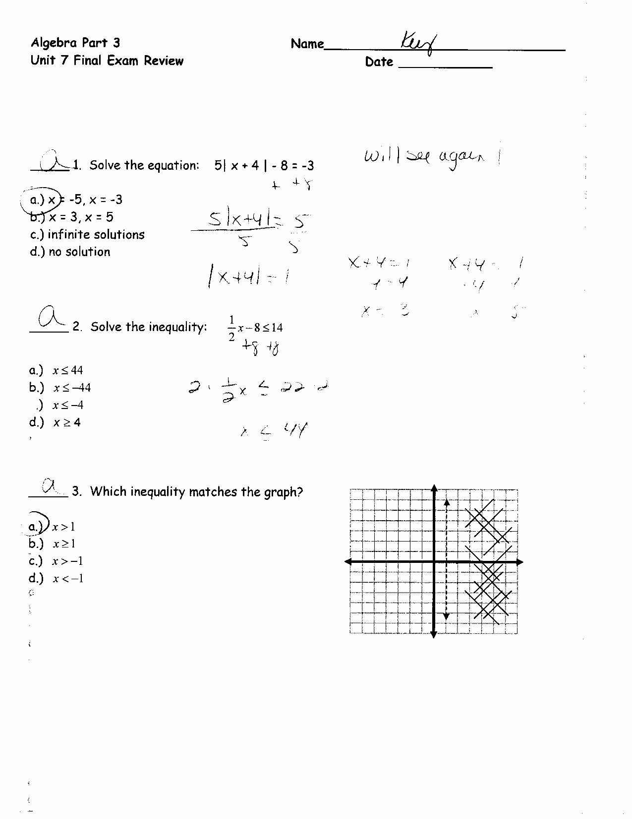 50 Solving Equations Review Worksheet