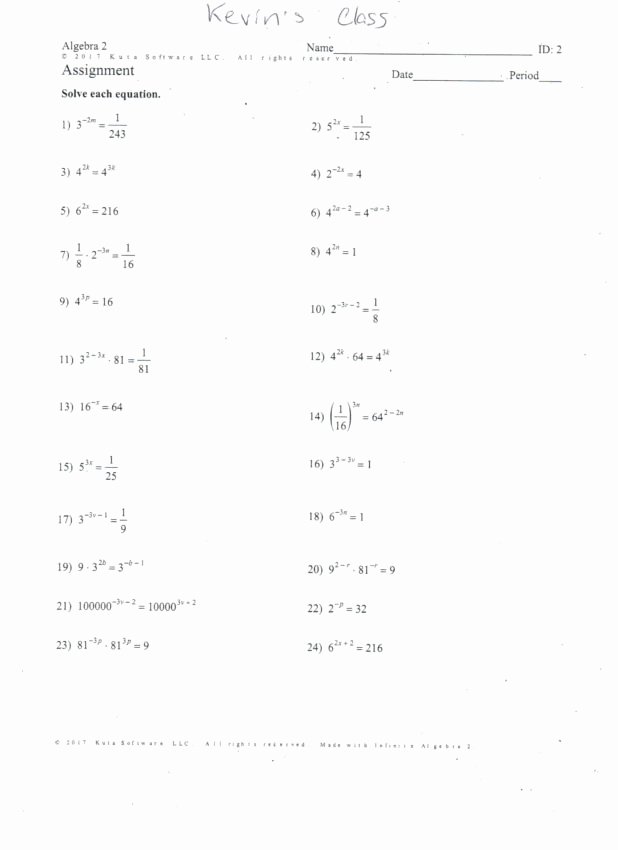 Solving Equations Review Worksheet Lovely solving Quadratic Equations by Factoring Worksheet Answers