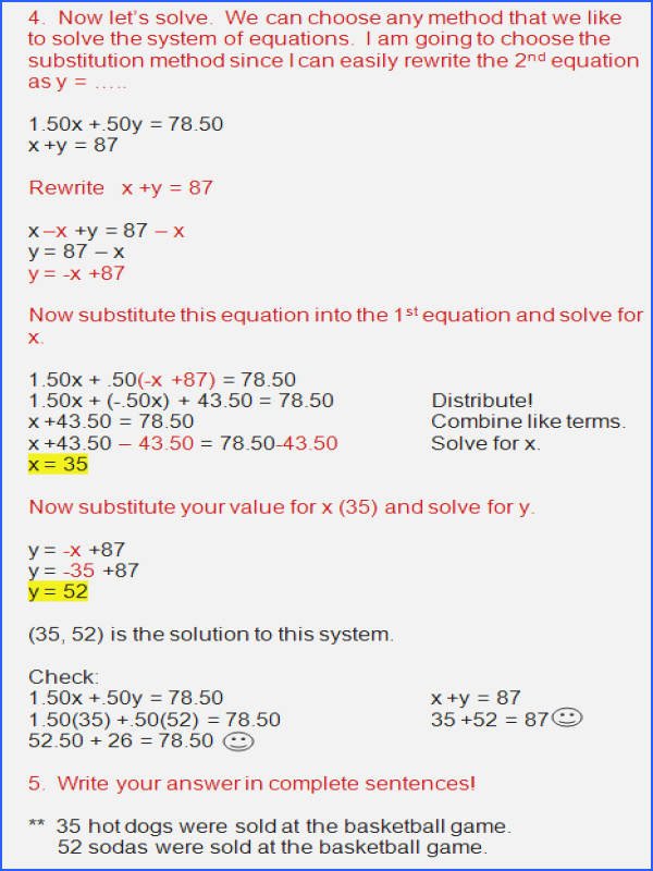 Solving Equations Word Problems Worksheet Awesome solving Systems Equations Word Problems Worksheets
