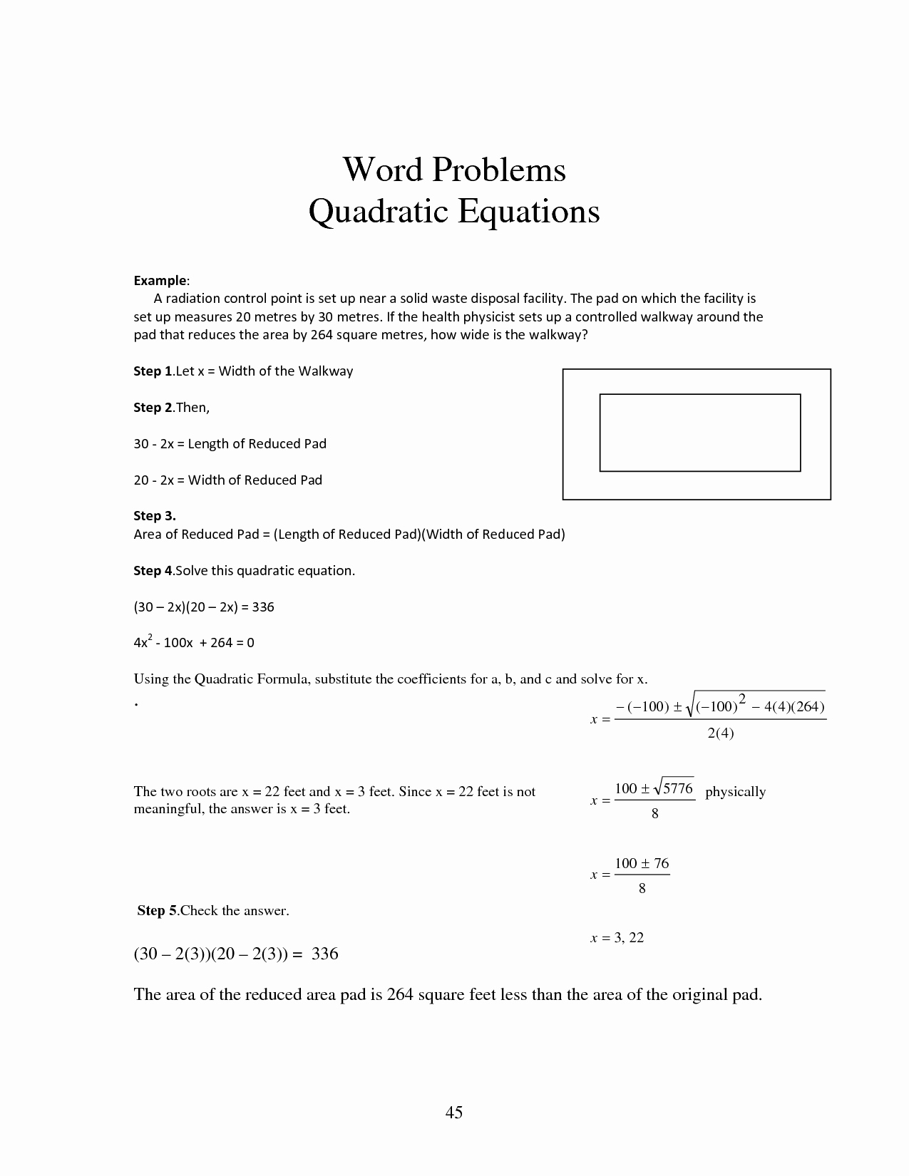 Solving Equations Word Problems Worksheet Inspirational Quadratic Equation Word Problems Worksheet