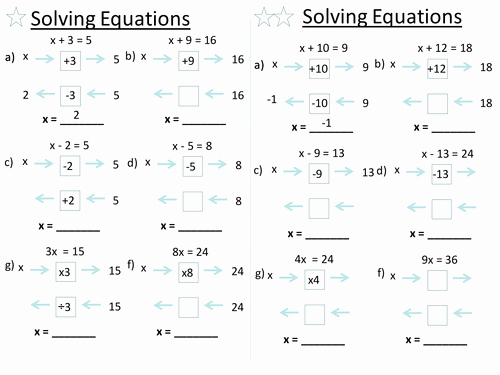 Solving Equations Worksheet Pdf Inspirational solving Equations by Baconeducation Teaching Resources Tes