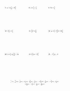 Solving Inequalities Worksheet Answer Key Inspirational solving E Step Equations with Fractions Joke Worksheet