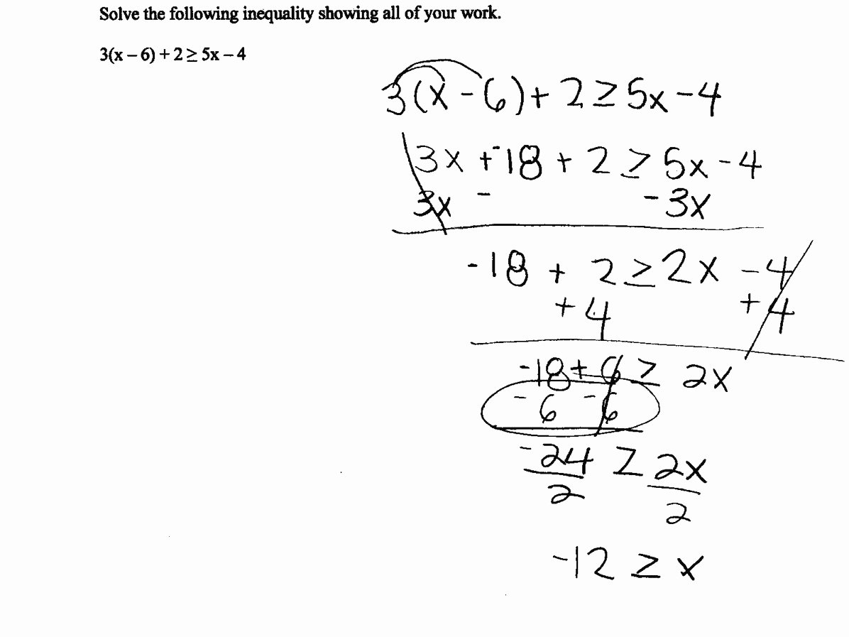 Solving Inequalities Worksheet Pdf Inspirational solving A Multistep Inequality