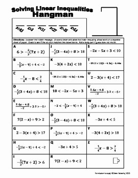Solving Linear Inequalities Worksheet Inspirational 57 Best Images About Math Inequalities Absolute Values On