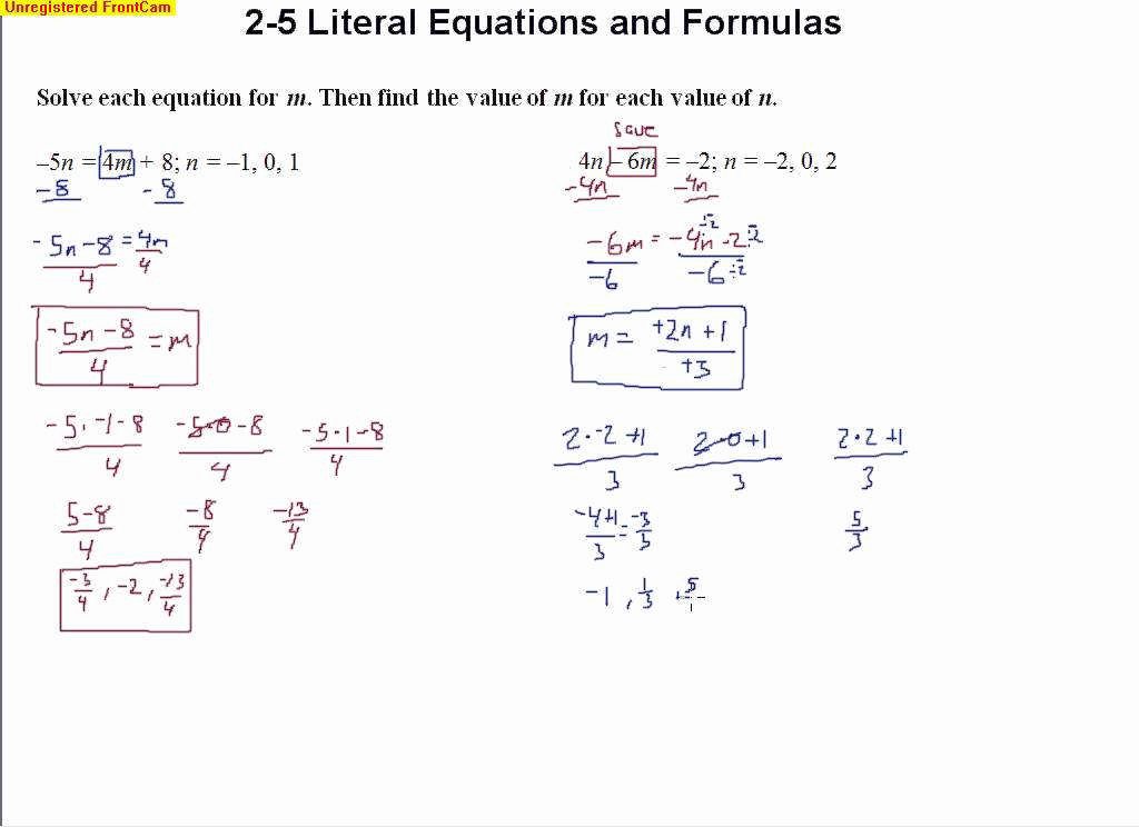 Solving Literal Equations Worksheet Luxury solving Literal Equations Worksheet