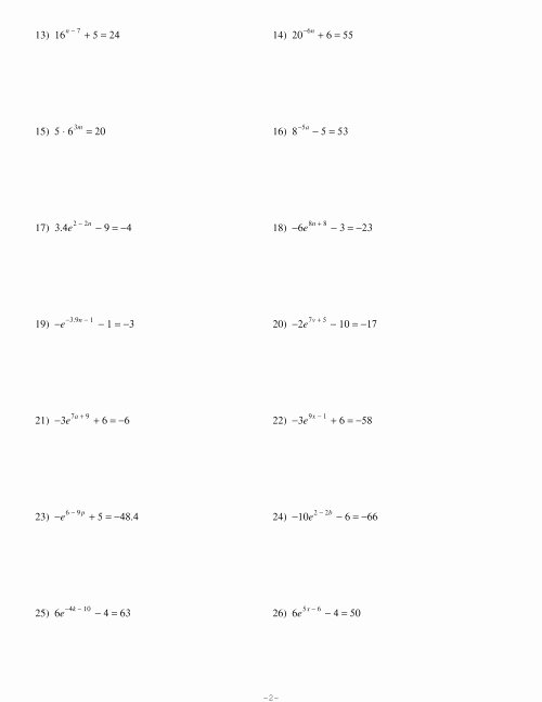 Solving Logarithmic Equations Worksheet Awesome Homework