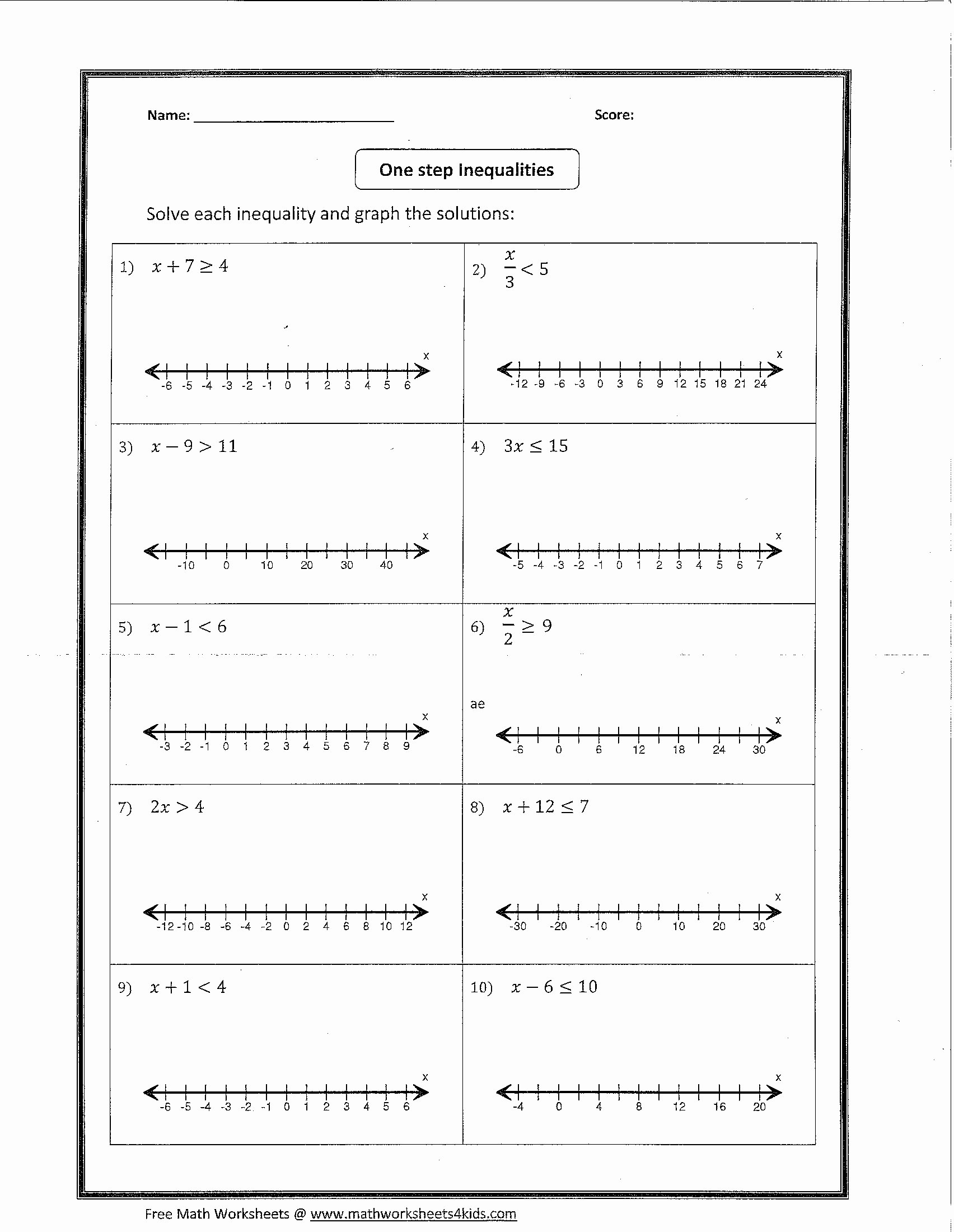 post solving and graphing inequalities worksheets