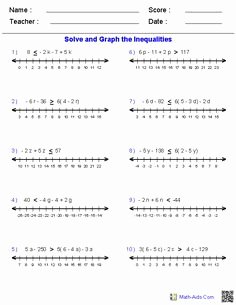 Solving One Step Inequalities Worksheet Best Of solving One and Two Step Equations and Inequalities On