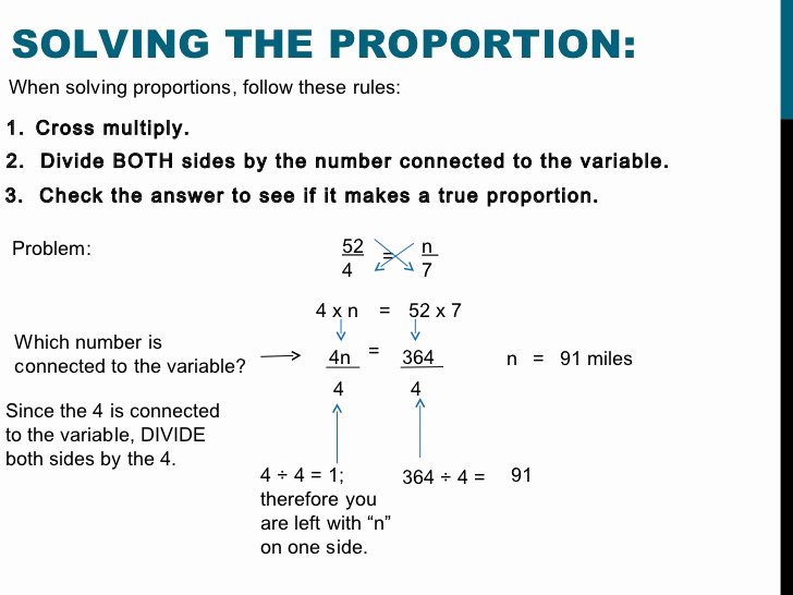 50 Solving Proportions Word Problems Worksheet